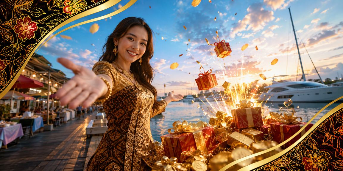 Pertaruhan kasino Malaysia dengan latar rekaan batik yang kaya dan meriah